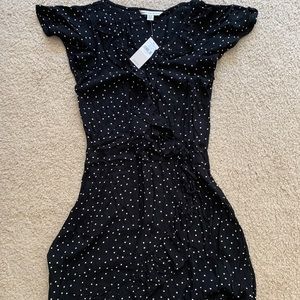 American eagle polka dot wrap dress